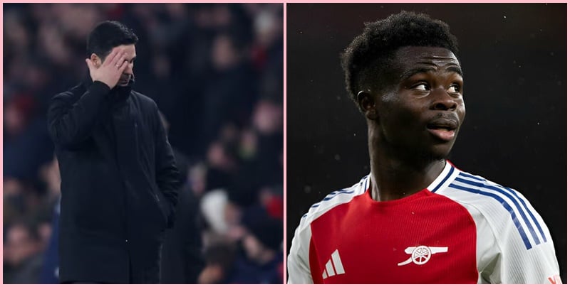 Arsenal đang đứng trước viễn cảnh mất Bukayo Saka trong một thời gian dài hơn dự kiến sau ca phẫu thuật gân kheo hồi tháng 12.