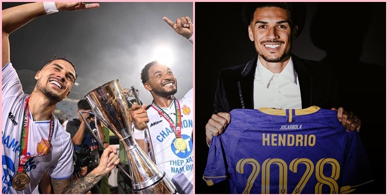 Hendrio, tiền vệ người Brazil đang khoác áo CLB Hà Nội, sẽ hoàn thành quá trình nhập tịch vào cuối năm 2025.