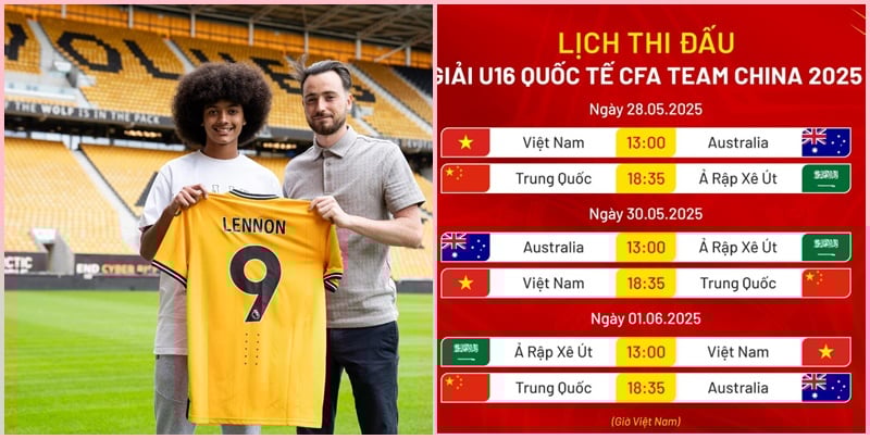 U16 Úc đang thu hút nhiều sự chú ý khi công bố danh sách 23 cầu thủ sẽ tham dự giải giao hữu quốc tế CFA Team China 2