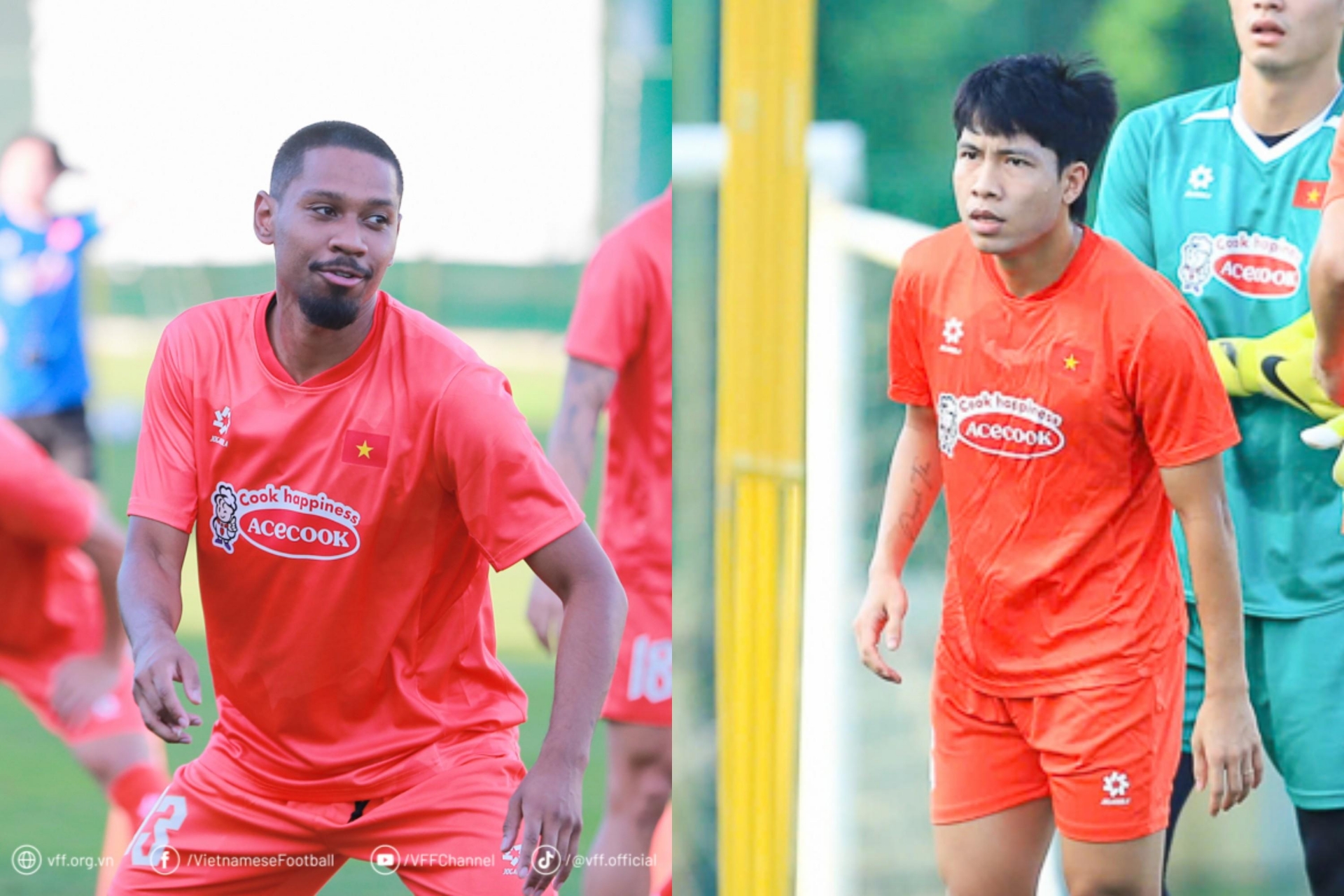 Trong buổi đá tập nội bộ giữa đội tuyển Việt Nam và lứa U22 diễn ra vào chiều ngày 4/6 tại Trung tâm đào tạo bóng đá trẻ,