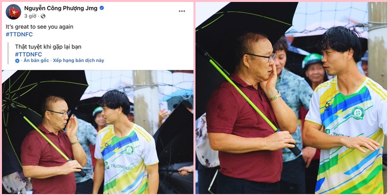 Công Phượng bày tỏ sự hạnh phúc khi được hội ngộ với người thầy cũ Park Hang Seo, một cuộc gặp gỡ đầy cảm xúc trên sân cỏ. Để chuẩn bị cho mùa giải hạng Nhất 2025/2026, CLB Trường Tươi Đồng Nai đang có chuyến tập huấn ở ngoài Bắc. Đáng chú ý ngày 20/8&hellip; Continue reading Công Phượng hội ngộ cùng HLV Park Hang Seo