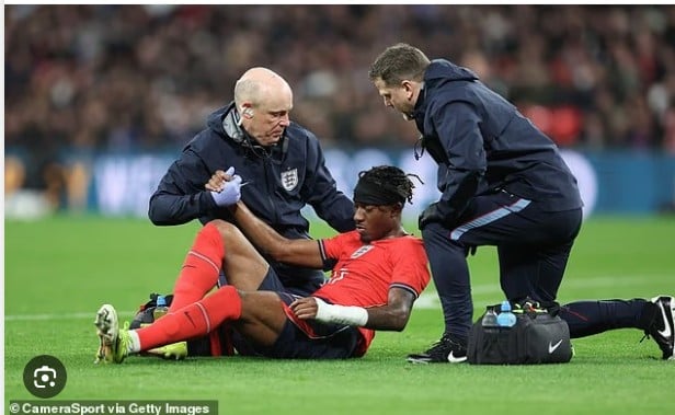 Madueke đang là trường hợp chấn thương nặng nhất