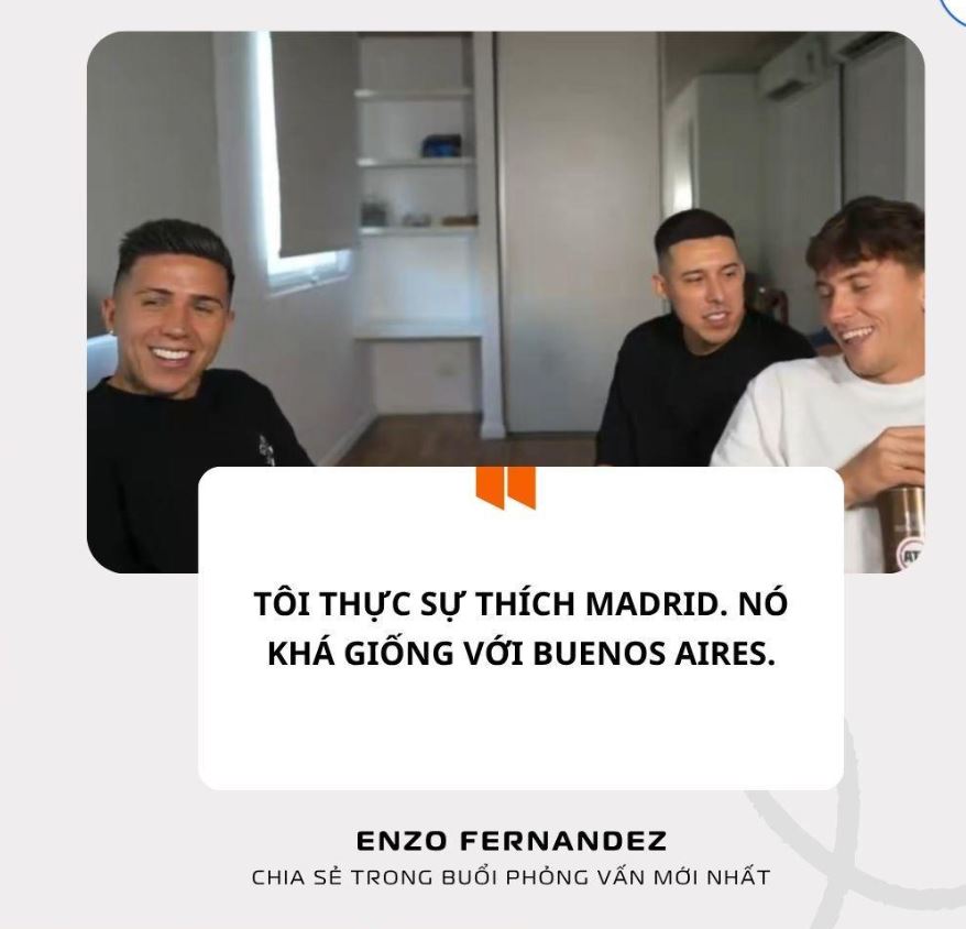 Phát biểu gây tranh cãi của Enzo Fernandez cách đây vài ngày.
