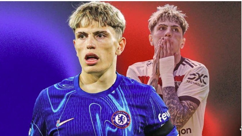 Garnacho để mất bóng 15 lần trong trận gặp Manchester United